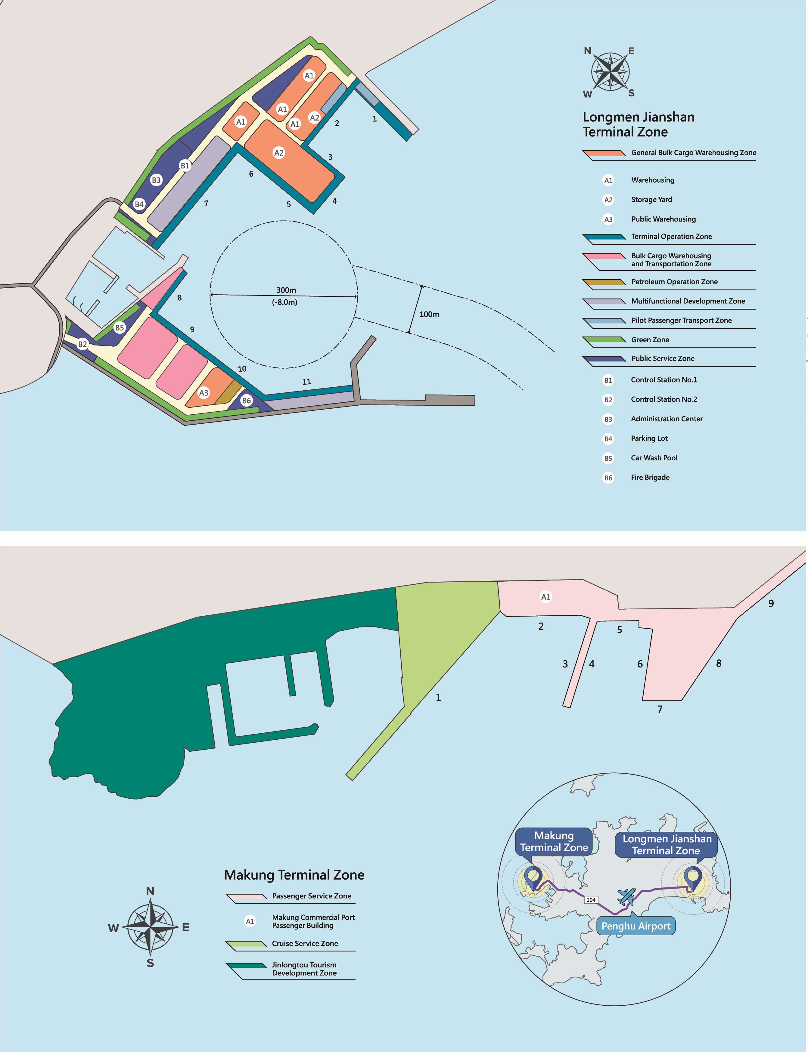 PIC：Port of Penghu-Magong Terminal Zone & Longmen-Jianshan Terminal Zone