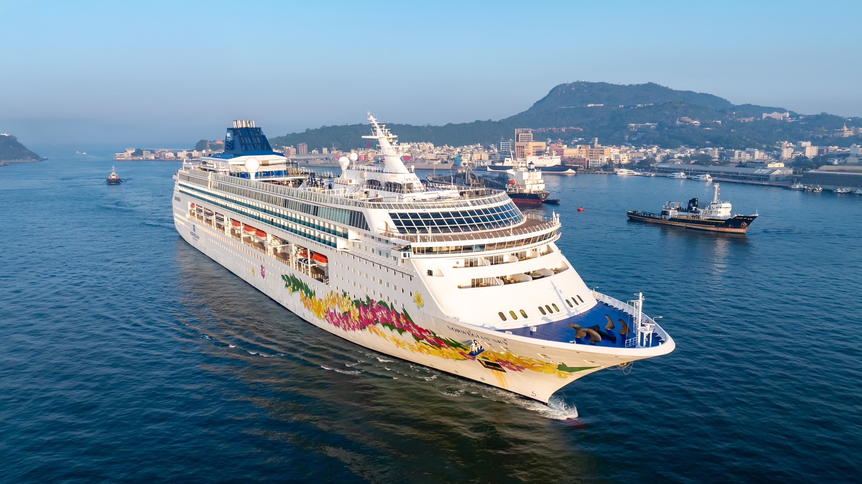 Maiden arrival of the Norwegian Sky at the Port of Kaohsiung