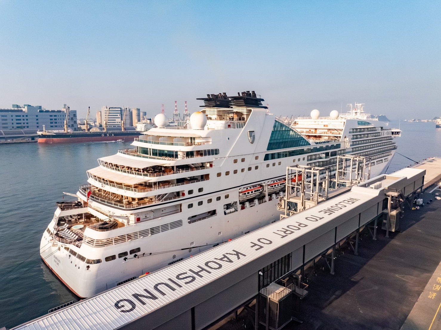 Kaohsiung Port Cruise Terminals new extended corridor commenced operations today (January 21st, 2025)