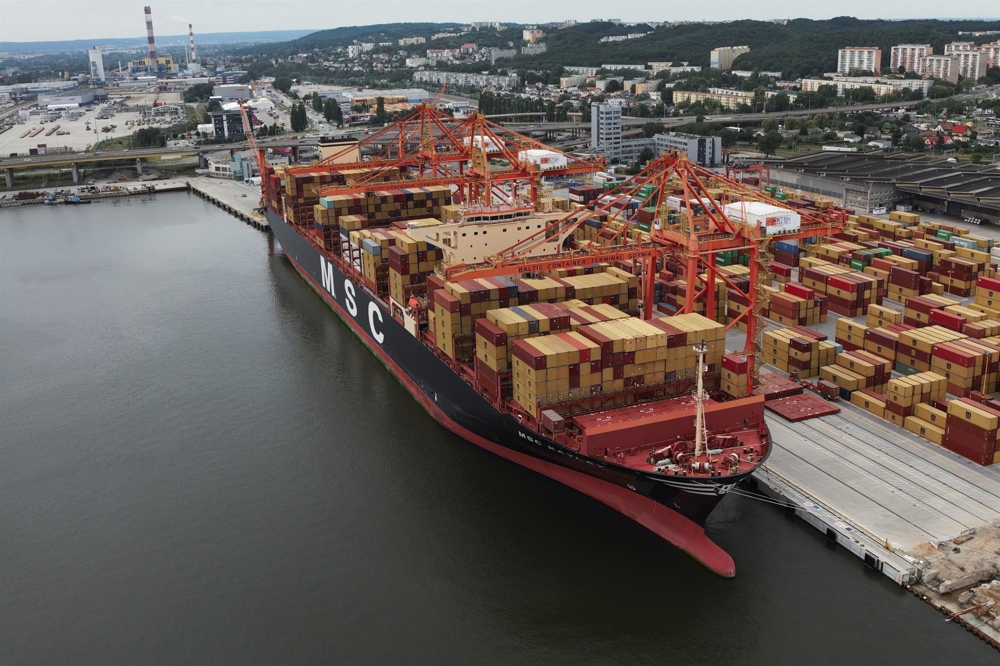 Image 5. Port of Gdynia container wharf
